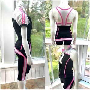 Bebe Sport/PH8 5 Pc Lot XS/S Blk/White/Neon Pink
